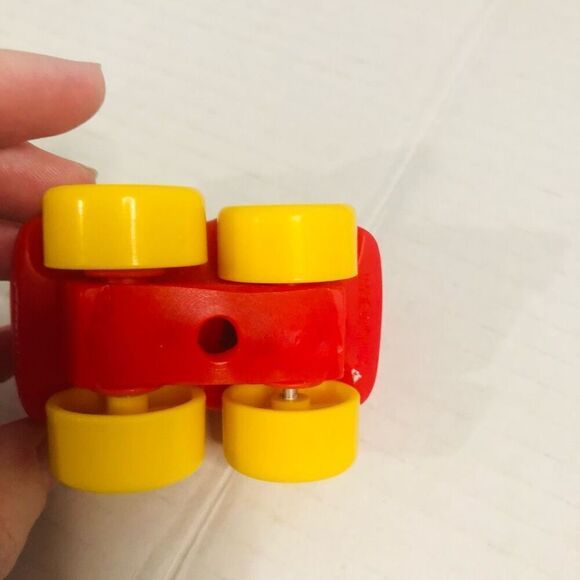 red car yellow wheels windshield eyes smile unmarked soft material 3 inch - Picture 5 of 6